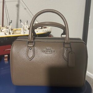 Coach Men's Brown Leather Duffel Bag